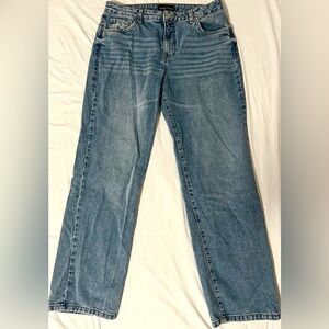 refuge Straight-Leg Blue Denim Jeans